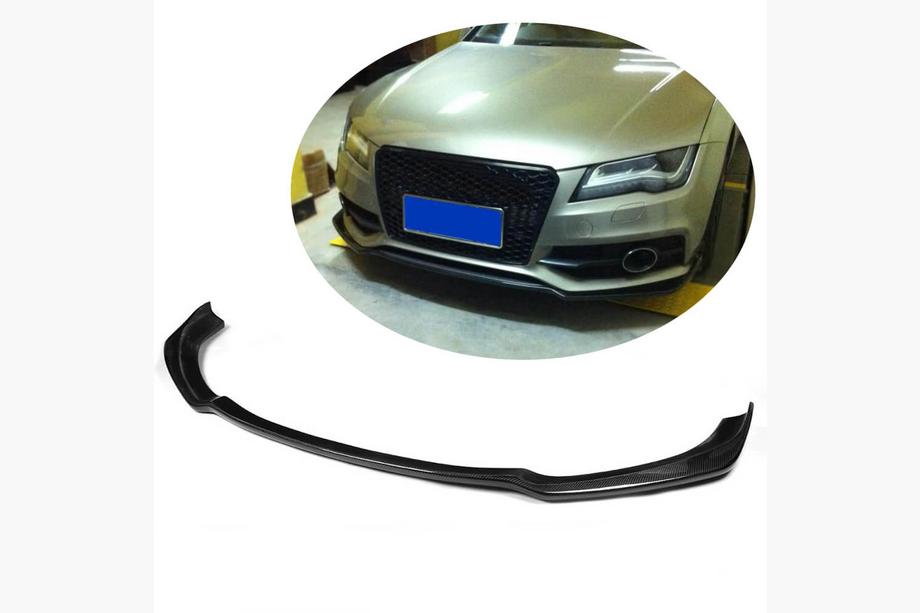 Audi A7 2010–2018 Etupuskurin lippaspoileri Lip V1 (S-Line, 2010-2014, hiilikuitu) Image