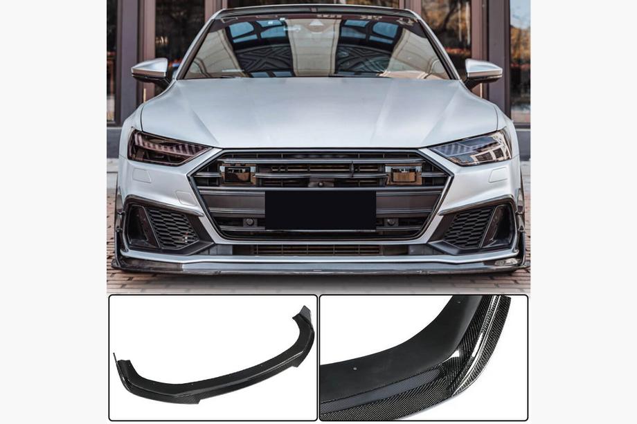 Audi A7 2018– Etupuskurin lip spoileri (S-Line 2018-2022, ABS) Image