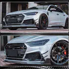 Audi A7 2018– Etupuskurin lip spoiler (S-Line 2018-2022, hiilikuitu) kuva 4