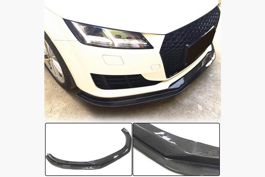 Audi TT 2014–2023 Etupuskurin lip spoiler Lip V1 (Base, 2014-2019, hiilikuitu) Image