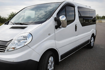 Renault Trafic 2001–2015 Kromiset peilinkuoret (2 kpl) Kromattu muovi kuva 1