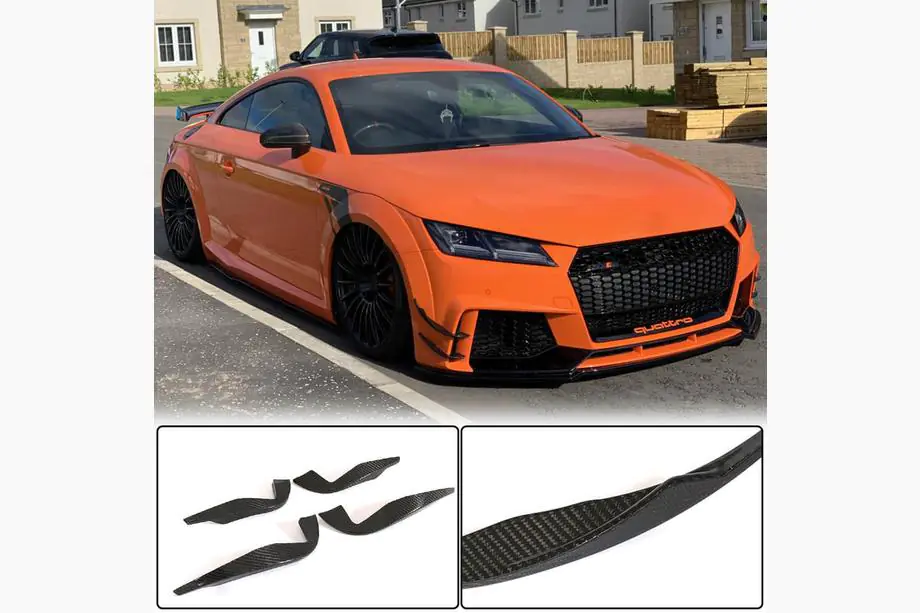 Audi TT 2014–2023 Etupuskurin sivuspoilerit (RS, 2016-2019, hiilikuitu) Image