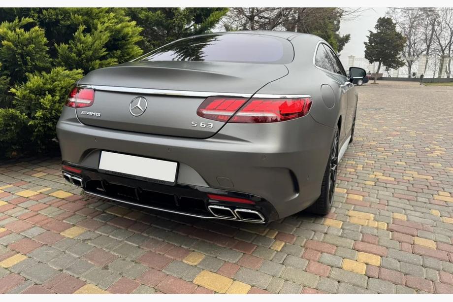 Mercedes S-class C217 Coupé 2014–2020 Taka-diffuusori pakoputken päillä Silver (2018-2020) Image