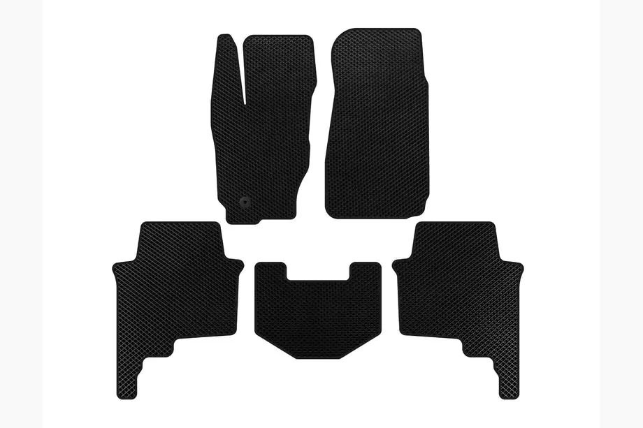 Jeep Commander 2005–2010 EVA-lattiamatot (mustat) Image