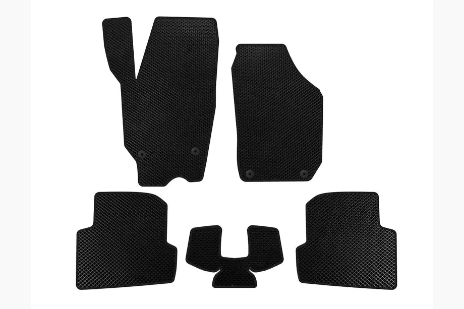 Skoda Fabia 2007–2014 EVA-auton matot (2010-2014, SW, Musta) Image