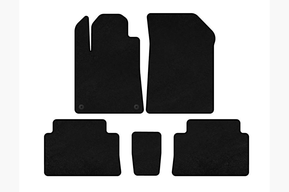 Citroen C-5 2001–2008 Premium-tekstiilimatot (Musta) Image