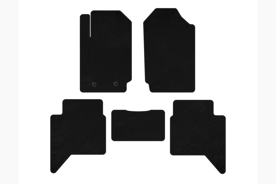 Ford Ranger 2011–2022 Premium-tekstiilimatot (Musta) Image