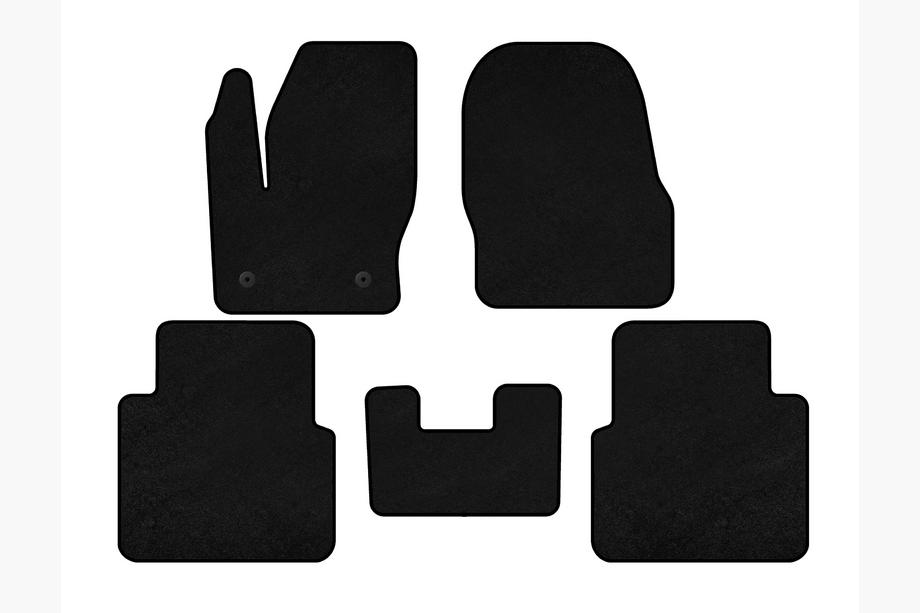 Ford Connect 2014–2021 Premium-tekstiilimatot (Musta) Image