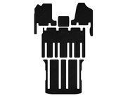 Kia Carnival 2002–2013 Premium-kangasmatot (3 riviä, mustat) kuva 1