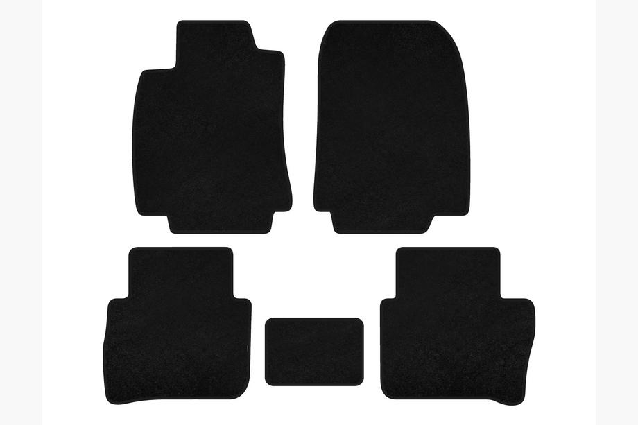 Nissan Tiida 2011–2014 Premium-tekstiilimatot (HB, Musta) Image