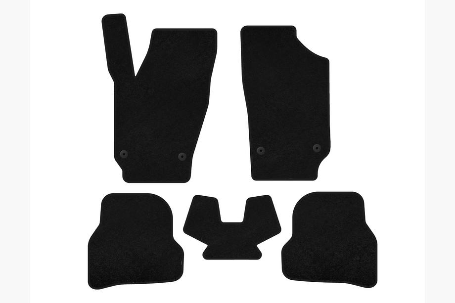 Seat Ibiza 2010–2017 Premium-tekstiilimattosarja matkustamoon (2010-2012, HB, 5-ovinen, musta) Image
