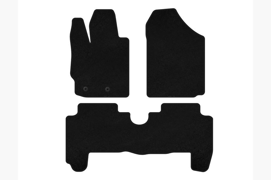 Toyota Yaris 2006–2011 Premium-tekstiilimatot (HB, 5-ovinen, mustat) Image