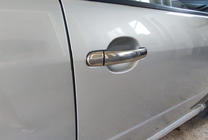 Skoda Fabia 2000–2007 Ovenkahvan kromisuojat (4 kpl, ruostumaton teräs) Carmos - turkkilainen teräs kuva 3