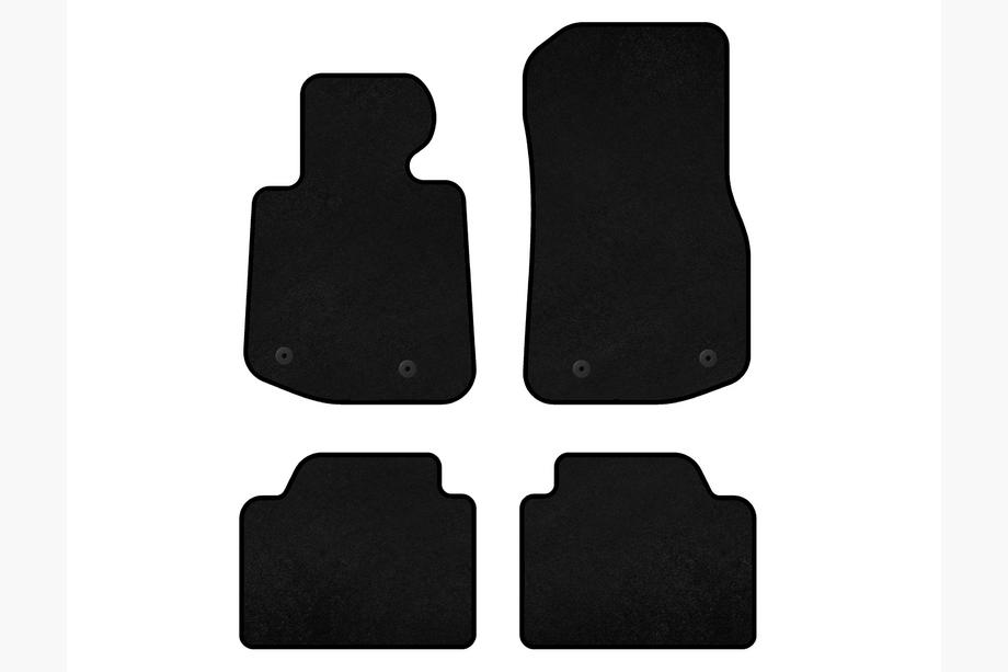 BMW 4-sarja F32/F33/F36 2012–2020 Tekstiilimattosarja Classic V2 (Musta) Image