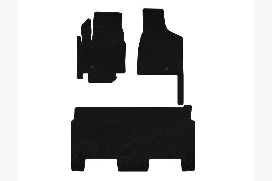 Dodge Grand Caravan V 2008–2020 Tekstiilimatot Classic (2008-2020, 2 riviä, 8-paikkainen/SXT-varustetaso, musta) Image