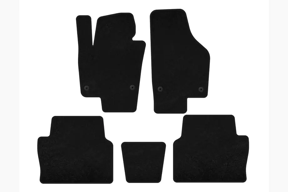 Seat Alhambra 2010– Tekstiilimatot Classic (2 riviä, mustat) Image