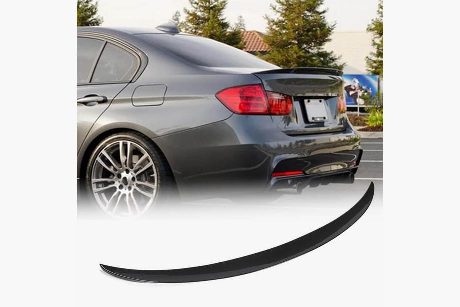BMW 3-sarja F30/F31 2012–2019 Takaluukun spoileri Musta kiiltävä ABS (SD) Image