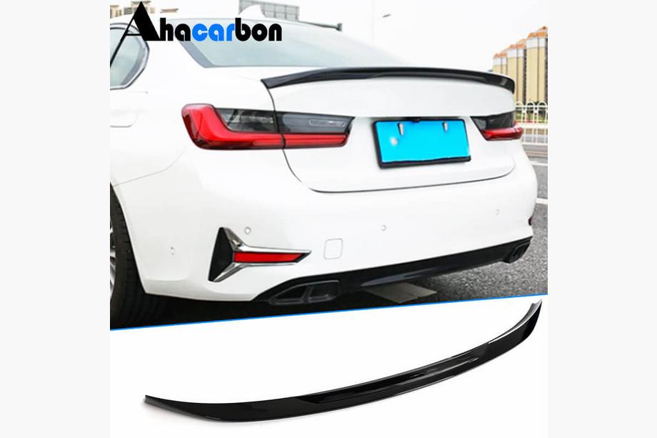 BMW 3-sarja G20/G21 2018– Takaluukun spoileri Kiiltävä musta ABS V3 (SD) Image