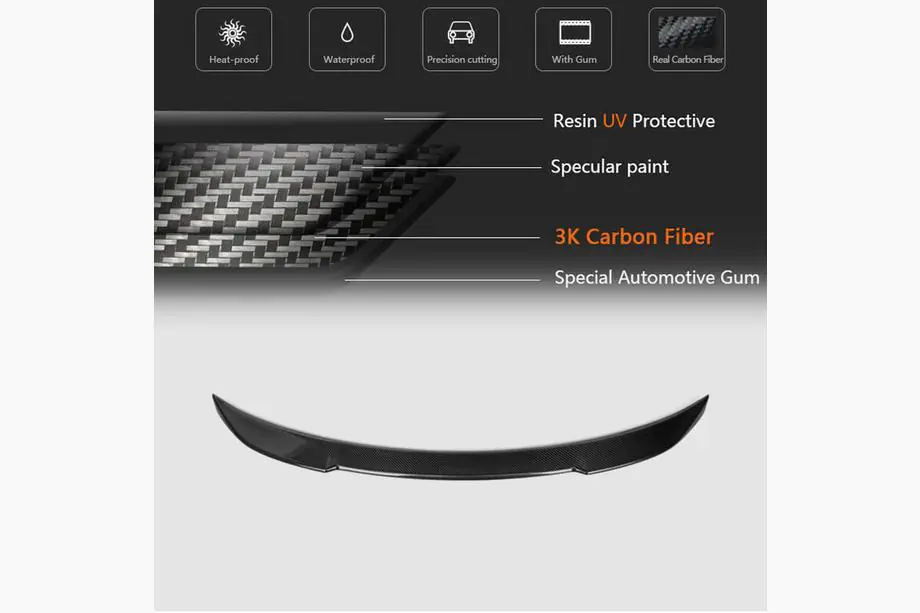 BMW 4-sarja F32/F33/F36 2012–2020 CS-Style -spoileri (F32, hiilikuitu) Kuva 5