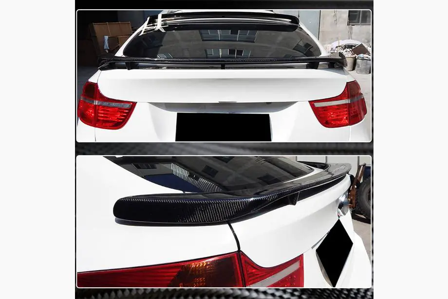 BMW X6 E71 2008–2014 Spoileri V2 (hiilikuitu) Kuva 4