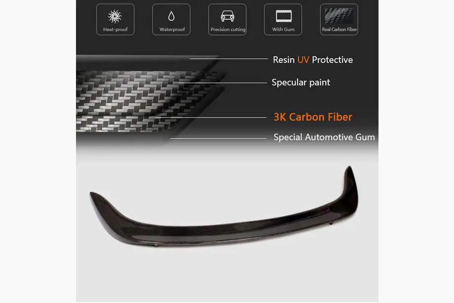 BMW X6 E71 2008–2014 Spoileri V2 (hiilikuitu) Kuva 5