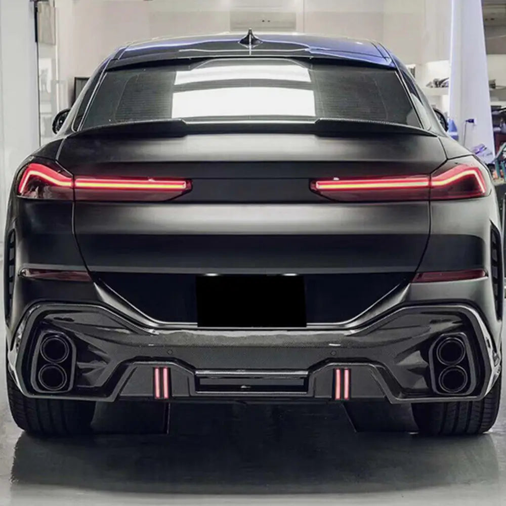 BMW X6 G06 2019–2027 Takalukun spoileri Hiilikuitu V2 kuva 3