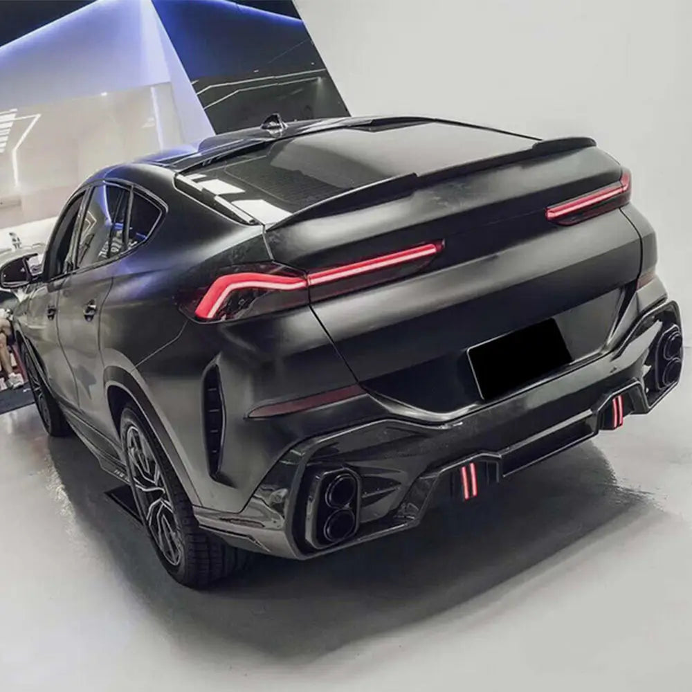 BMW X6 G06 2019–2027 Takalukun spoileri Hiilikuitu V2 kuva 4