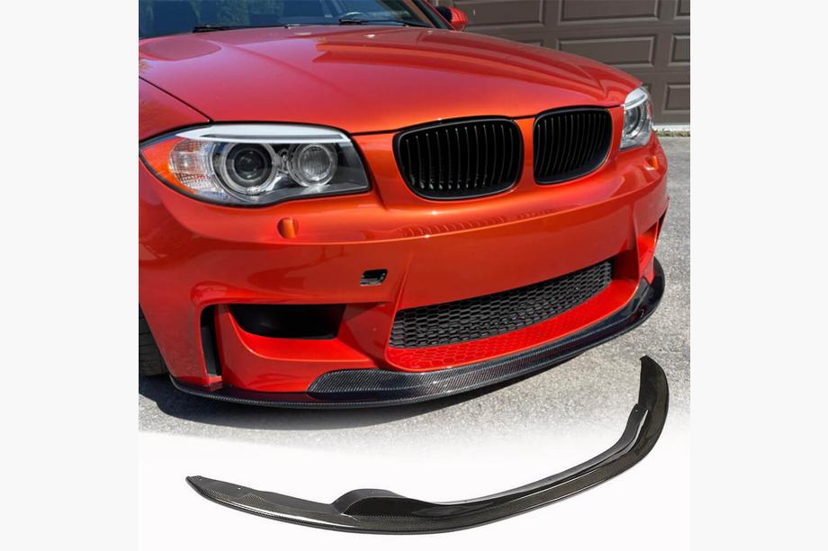 BMW 1-sarja E81/E82/E87/E88 2004–2011 Etupuskurin lip-spoileri Lip V1 (1M E82, hiilikuitu) Image