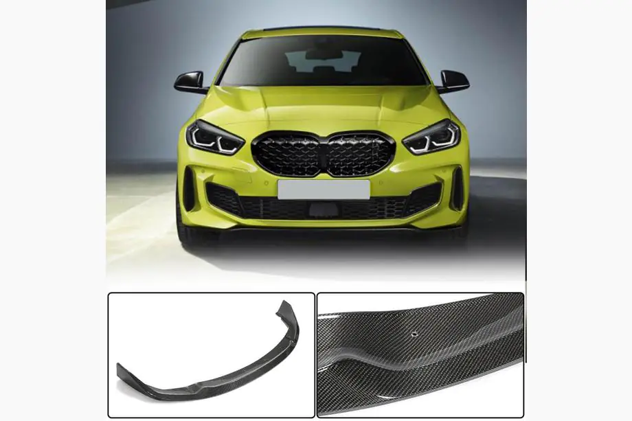 BMW 1-sarja F40 2019–2024 Etupuskurin lip-spoileri Lip (M-Sport, hiilikuitu) Image