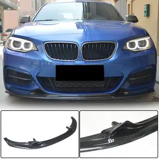Etupuskurin lip spoileri V1 (F22/F23 M-Sport, hiilikuitu) kuva 1