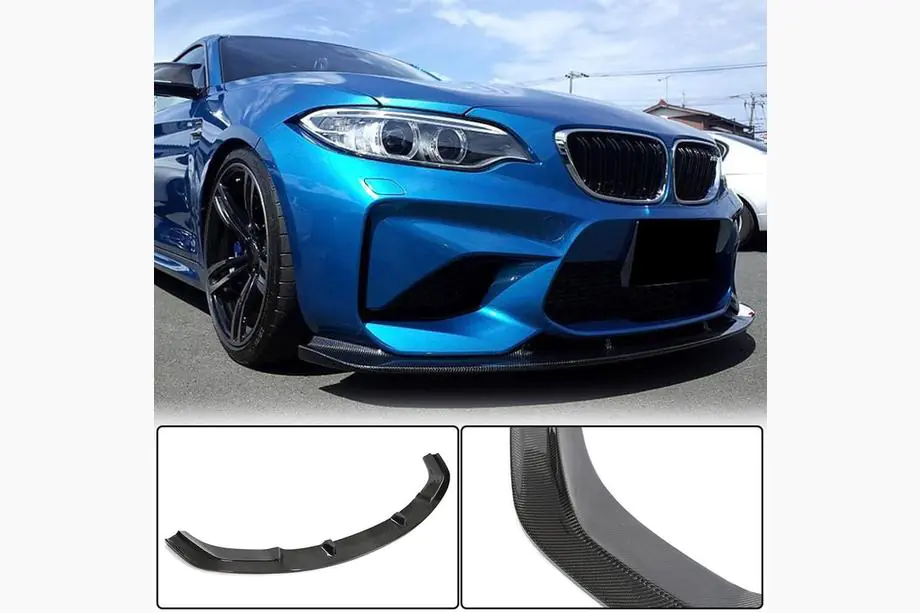 BMW 2-sarja F22/F23 2014–2021 Etupuskurin lippeäspoileri Lip V6 (F87 M2, hiilikuitu) Image