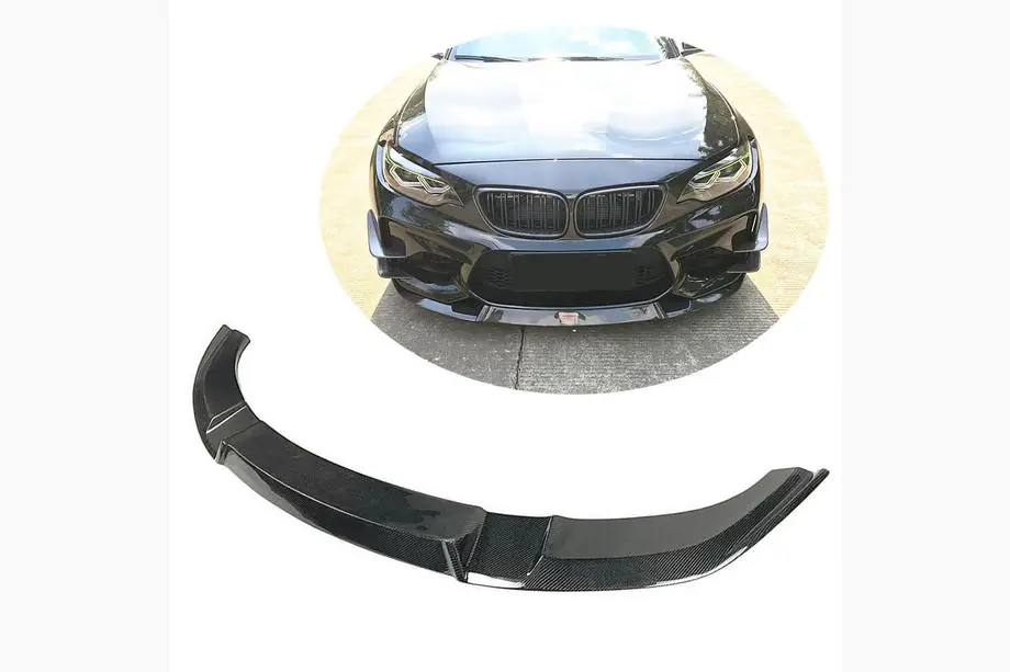 BMW 2-sarja F22/F23 2014–2021 Etupuskurin lip spoiler Lip V5 (F87 M2, hiilikuitu) Image