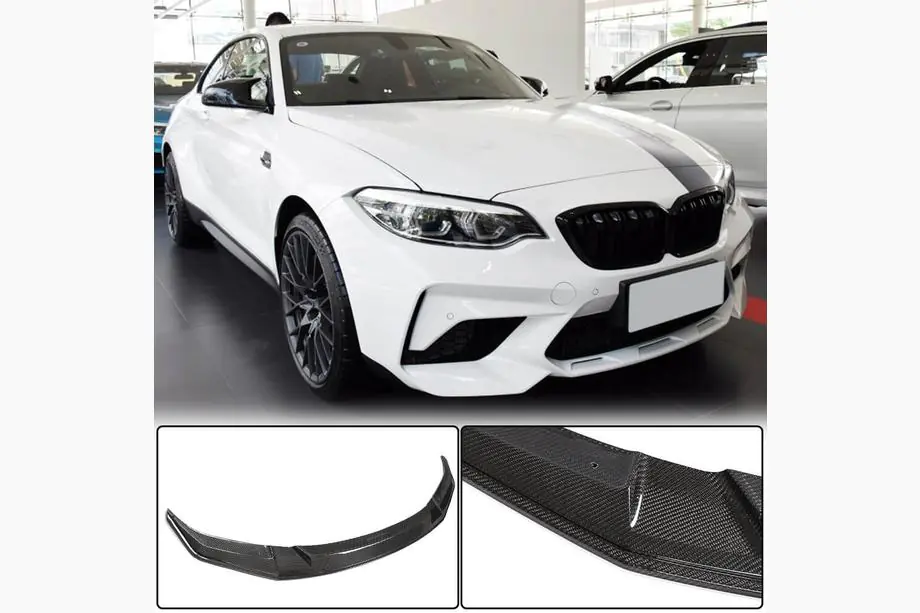 BMW 2-sarja F22/F23 2014–2021 Etupuskurin lip-spoileri Lip V1 (F87 M2 Competition, hiilikuitu) Image