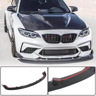 Etupuskurin lip-spoileri Lip V5 (F87 M2 Competition, hiilikuitu) BMW 2-sarja F22/F23 2014–2021 kuva 1