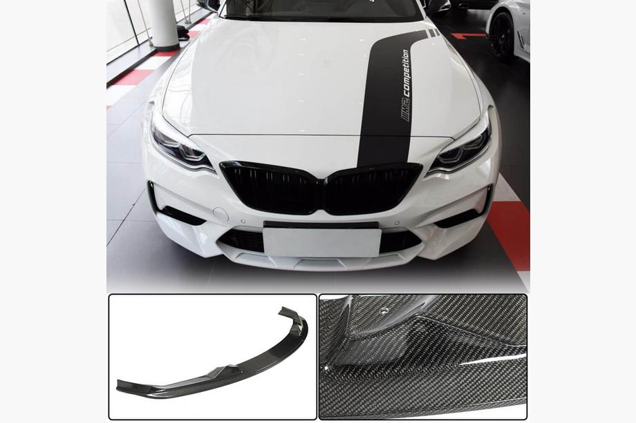BMW 2-sarja F22/F23 2014–2021 Etupuskurin lip spoiler Lip V6 (F87 M2 Competition, hiilikuitu) Image