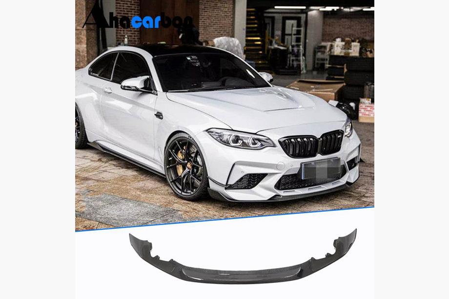 BMW 2-sarja F22/F23 2014–2021 Etupuskurin lip-spoileri Lip V2 (F87 M2 Competition, hiilikuitu) Kuva 1