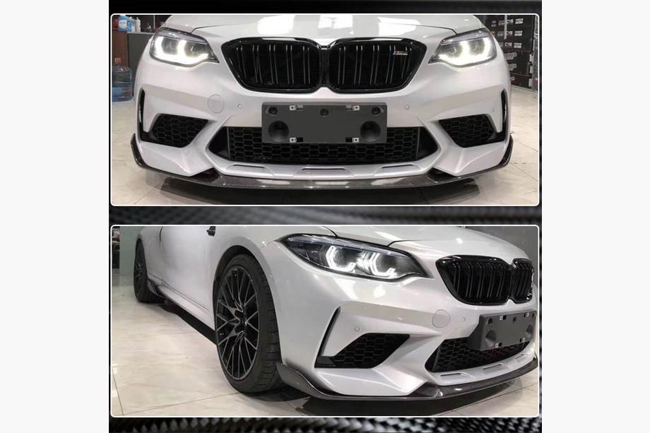 BMW 2-sarja F22/F23 2014–2021 Etupuskurin lip-spoileri Lip V2 (F87 M2 Competition, hiilikuitu) Kuva 3