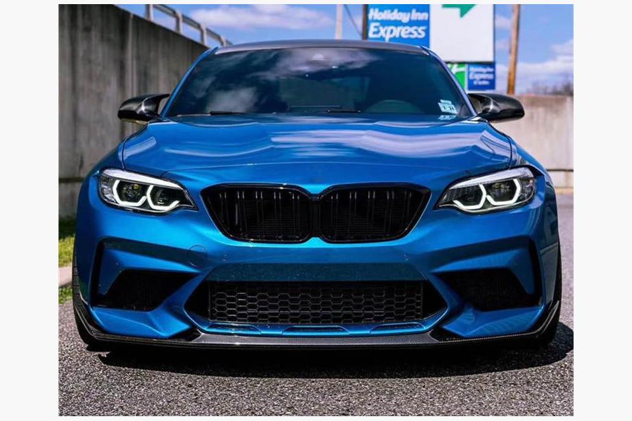 BMW 2-sarja F22/F23 2014–2021 Etupuskurin lip-spoileri Lip V2 (F87 M2 Competition, hiilikuitu) Kuva 5