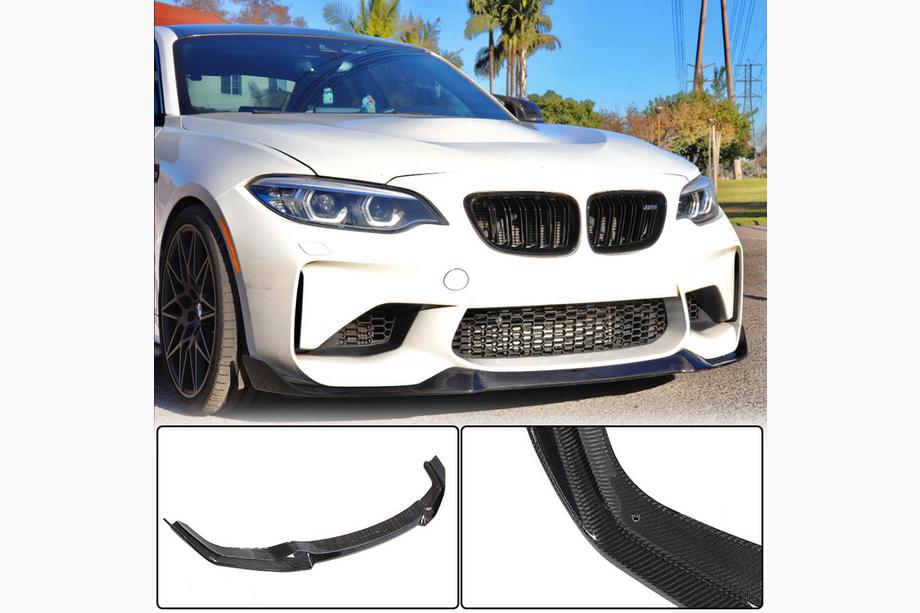 BMW 2-sarja F22/F23 2014–2021 Etupuskurin lip spoiler Lip V4 (F87 M2, hiilikuitu) Image