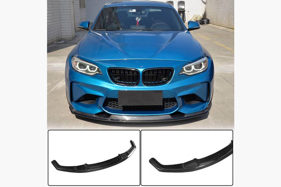 BMW 2-sarja F22/F23 2014–2021 Etupuskurin lip spoilari Lip V1 (F87 M2, hiilikuitu) Image
