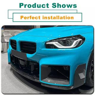 Etupuskurin lip-spoileri Lip V1 (G87, hiilikuitu) BMW 2-sarja G42 2021– kuva 2