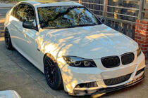 BMW 3-sarja E90/E91 2005–2011 Etupuskurin lipspoileri (E90 M-Sport 2008-2011, hiilikuitu) kuva 4