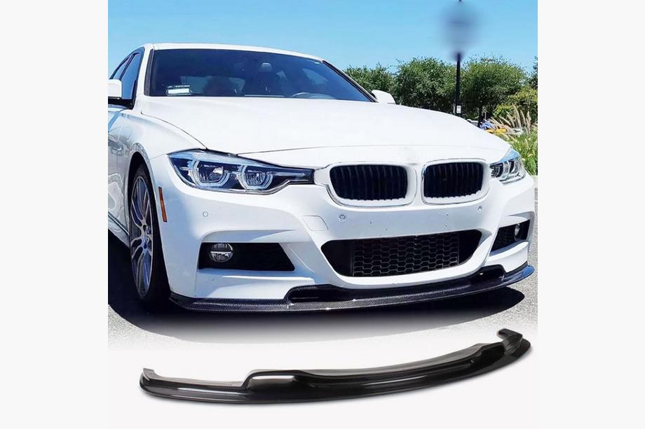 BMW 3-sarja F30/F31 2012–2019 Etupuskurin lip spoileri Lip V-Style (F30 M-Sport, hiilikuitu) Image