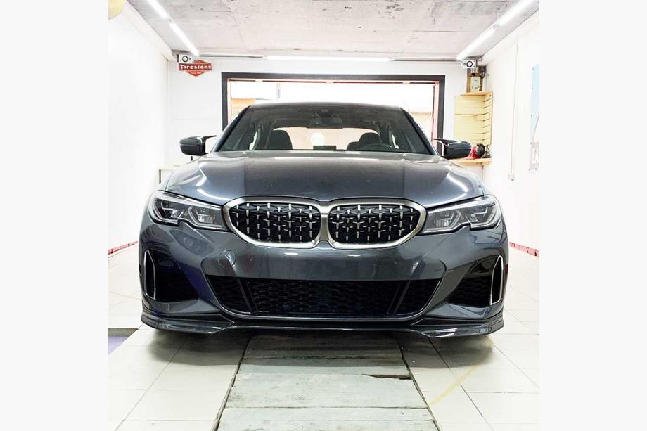 BMW 3-sarja G20/G21 2018– Etupuskurin lipa/spoileri Lip V3 (M-Sport 2018-2022, hiilikuitu) Image