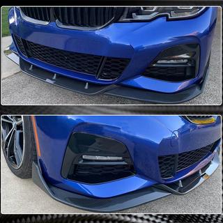 Etupuskurin lip-spoileri Lip PD-Style (M-Sport 2018-2022, hiilikuitu) BMW 3-sarja G20/G21 2018– kuva 3