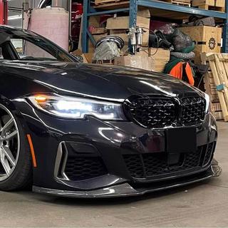 Etupuskurin lip Lip V5 (M-Sport 2018-2022, hiilikuitu) BMW 3-sarja G20/G21 2018– kuva 2