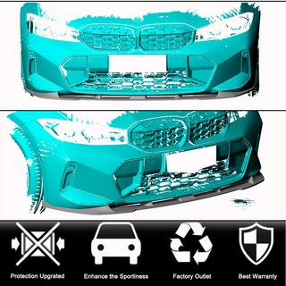 Etupuskurin lip-spoileri Lip V1 (M-Sport 2022+, hiilikuitu) BMW 3-sarja G20/G21 2018– kuva 2