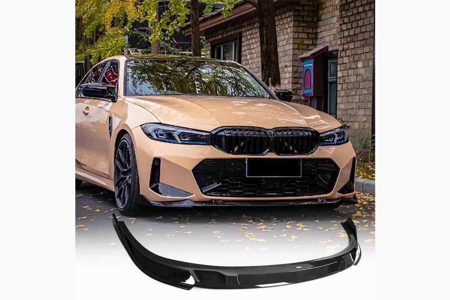 BMW 3-sarja G20/G21 2018– Etupuskurin lip spoileri Lip V2 (M-Sport 2022+, hiilikuitu) Kuva 1