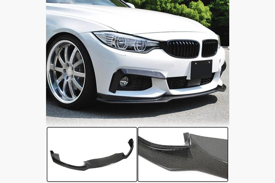 BMW 4-sarja F32/F33/F36 2012–2020 Etupuskurin lippoileri Lip V1 (M-Sport, hiilikuitu) Image