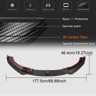 Etupuskurin lip-spoileri Lip V2 (M-Sport, hiilikuitu) BMW 4-sarja F32/F33/F36 2012–2020 kuva 4